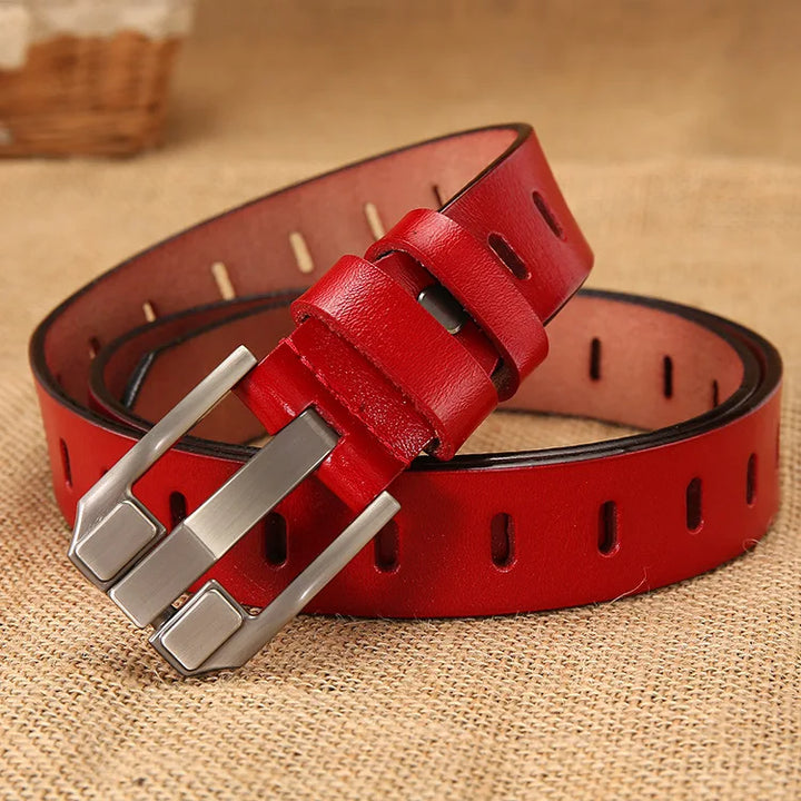 Trendy Genuine Cowskin Leather Belt