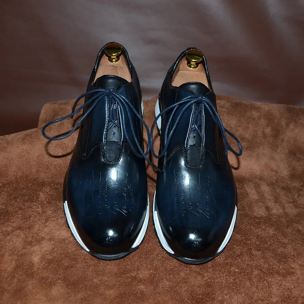 Smart Oxford Leather Sneakers