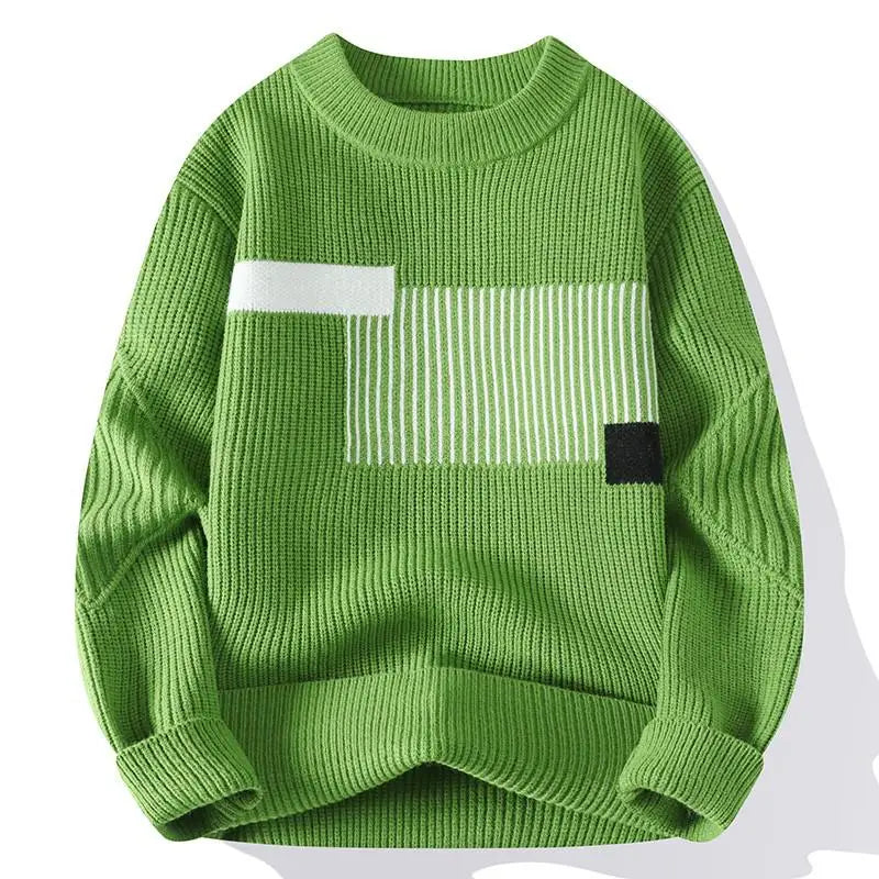 Classy Mock Neck Stylish Knitted Jumper