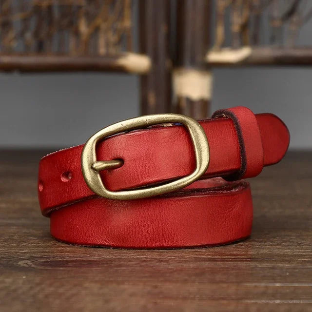 Retro Genuine Leather Adjustable Belt