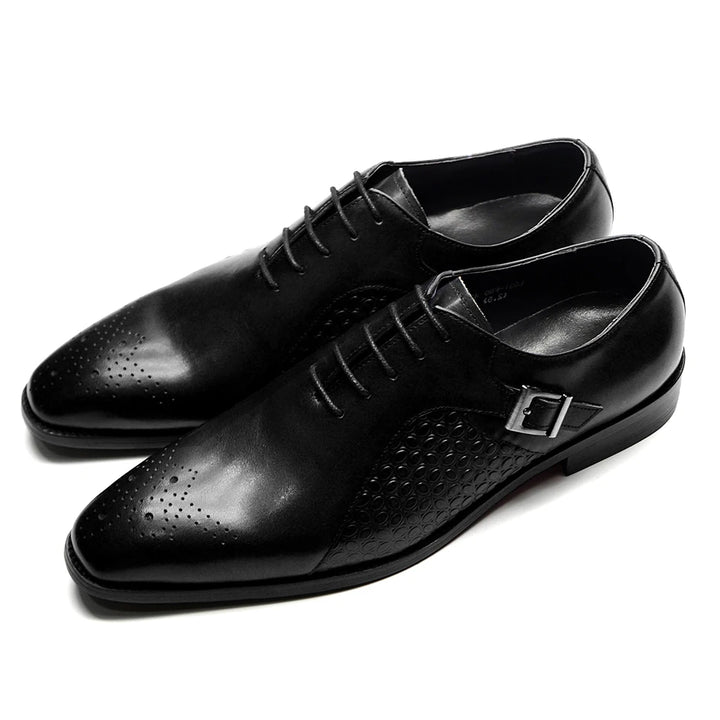 Classy Leather Oxford Lace Shoes
