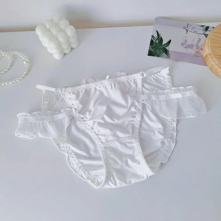 Lolita Ruffle Embroidered Low Waist Panties