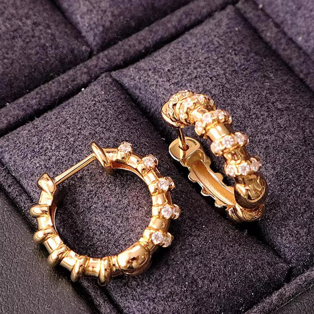 Exquisite Synthetic Zircon Earrings