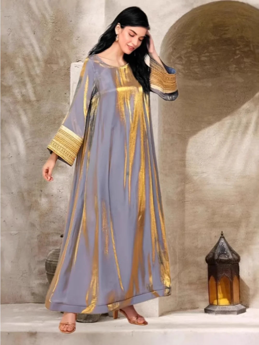 Stylish Silky Caftan Dress