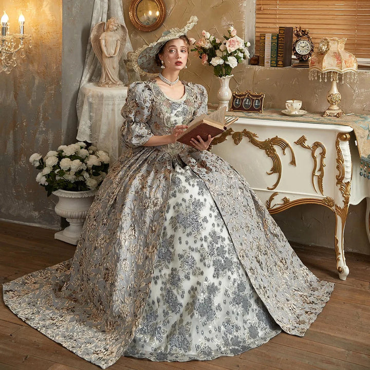 Victorian-Inspired Evening Gown
