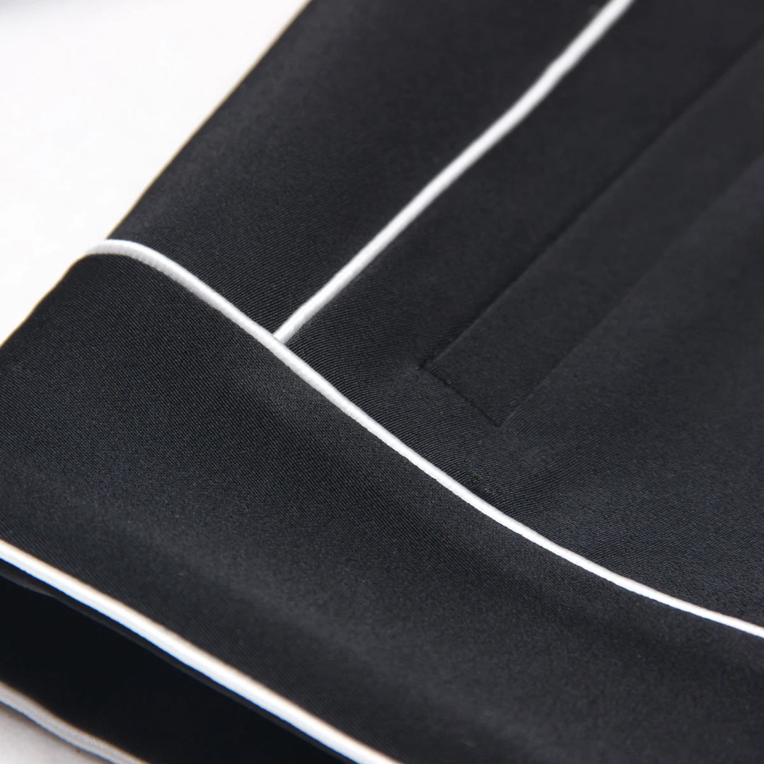 Sophisticated Colored Striped Polo Coat