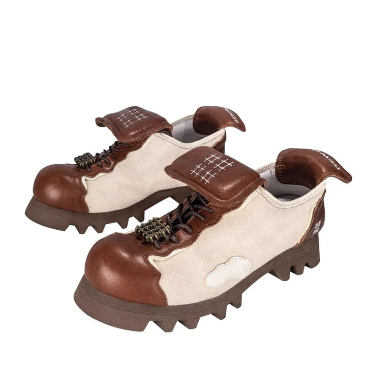 Stylish Spliced Canvas Platform Shoes