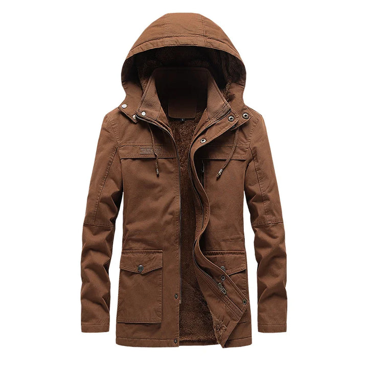 Fashionable Thick Fleece Parka Jacket