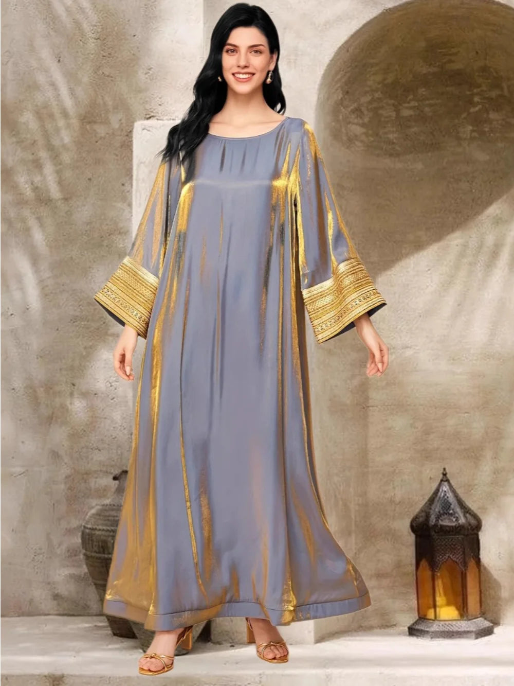 Stylish Silky Caftan Dress