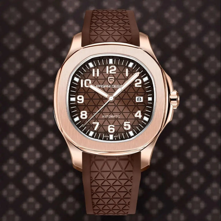 Refined Barrel Dial Mechanical Wristwatch