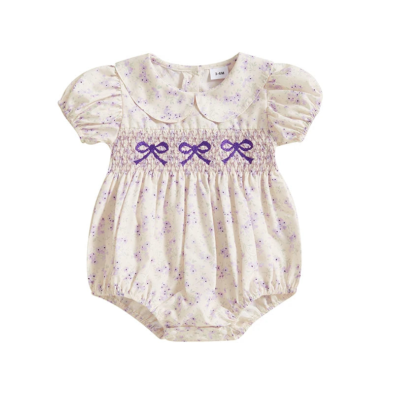 Beautiful Floral Embroidered Romper