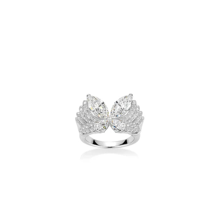 Modish Zircon Butterfly Ring