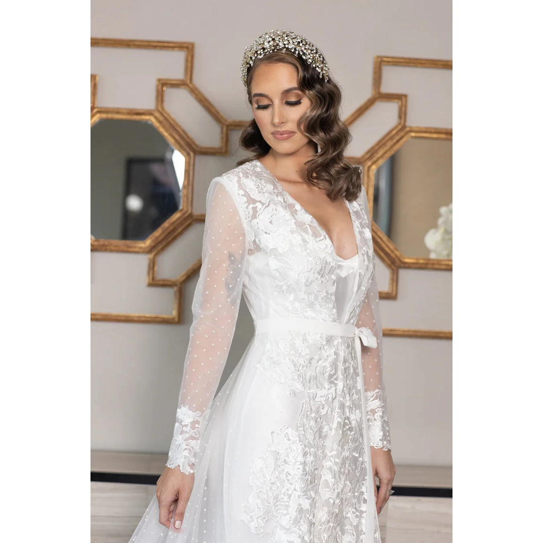Lace Appliqued Bridal Bliss Gown
