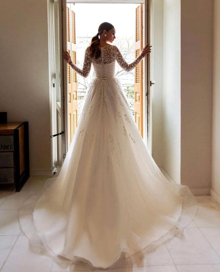 Charming V-neck Wedding Dress