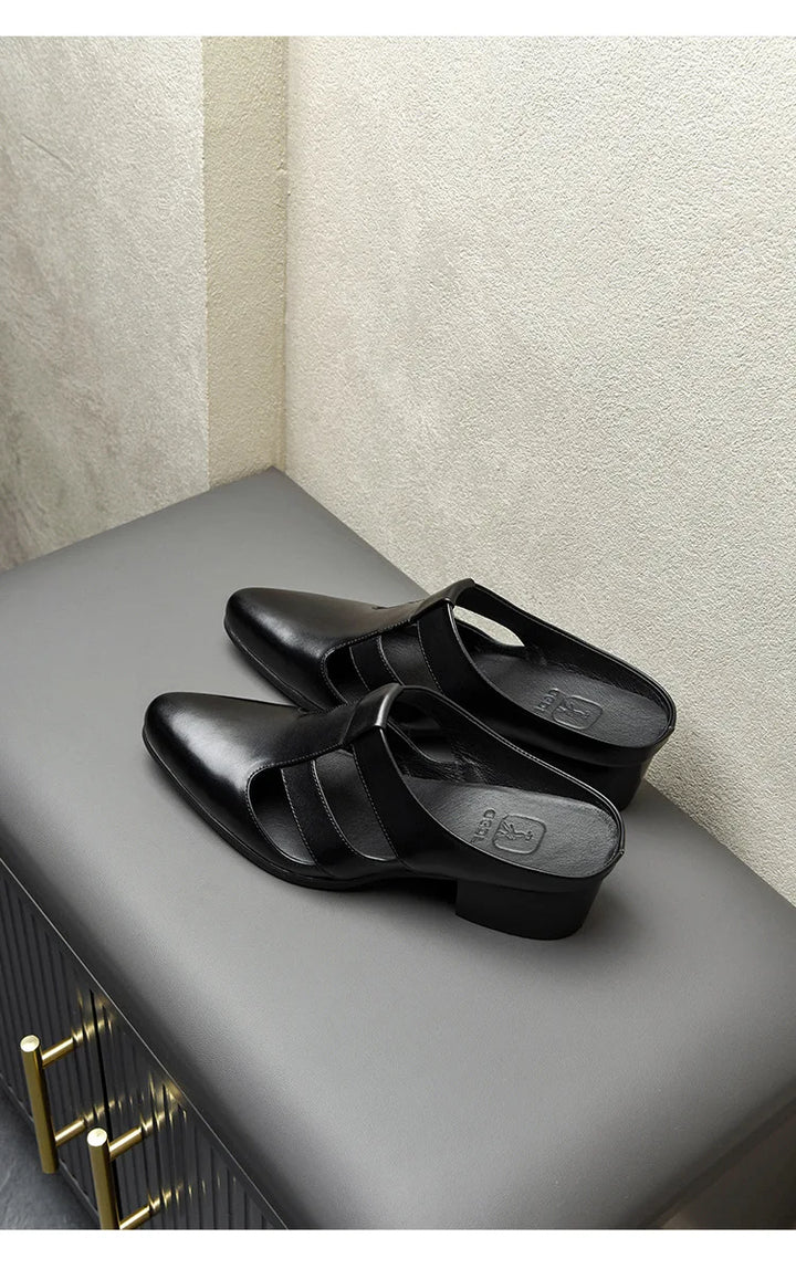 Stylish High Heels Half Slipper