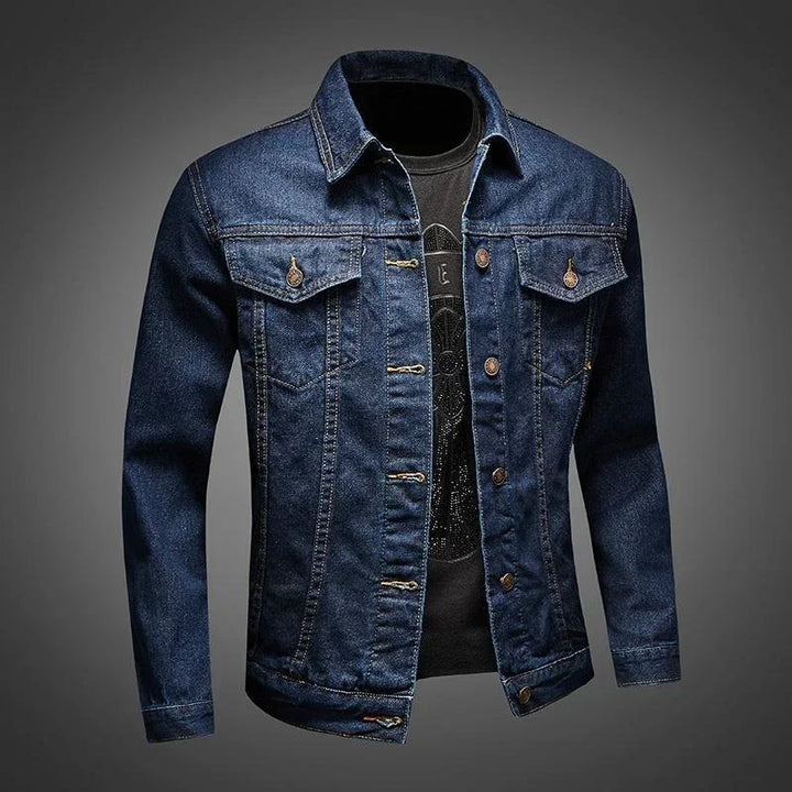 Casual Cowboy Men's Denim Jeans Coat