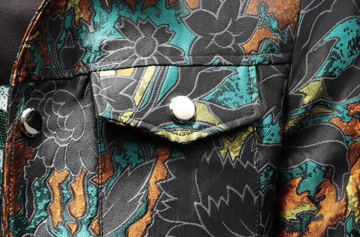 Fancy Embroidered Jacquard Jacket