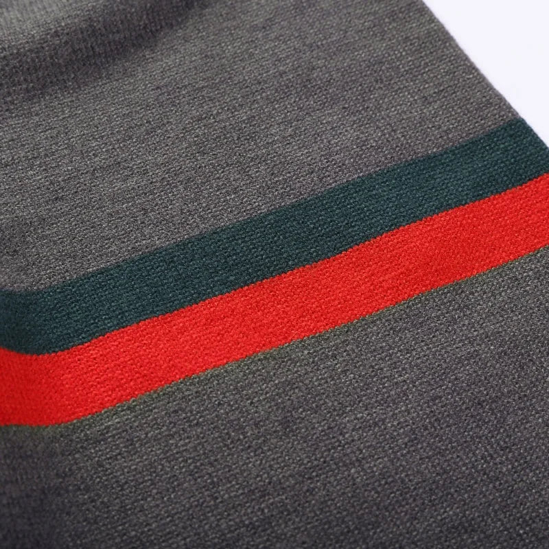 Versatile Striped Knitted Sweater