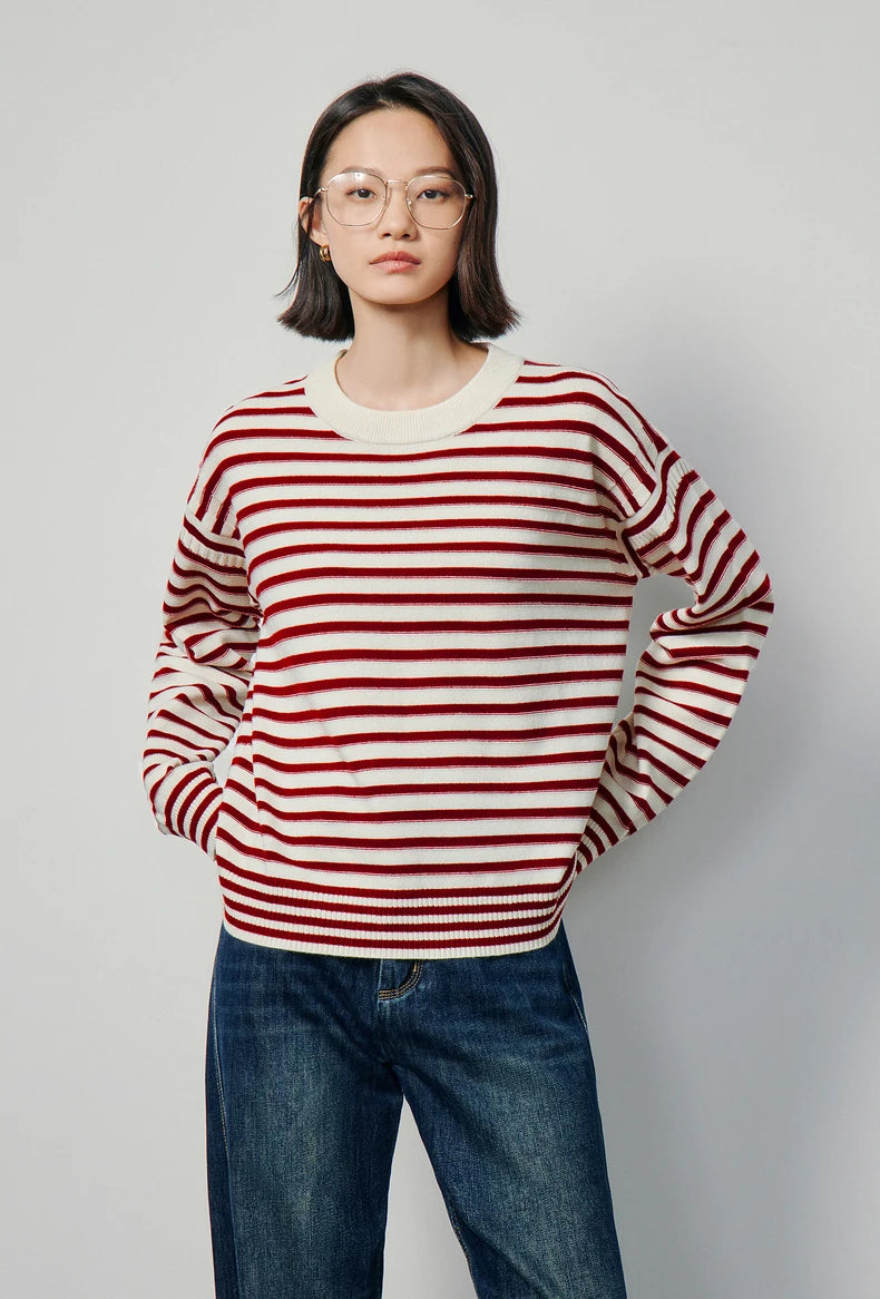 Classic Striped Soft Sweater