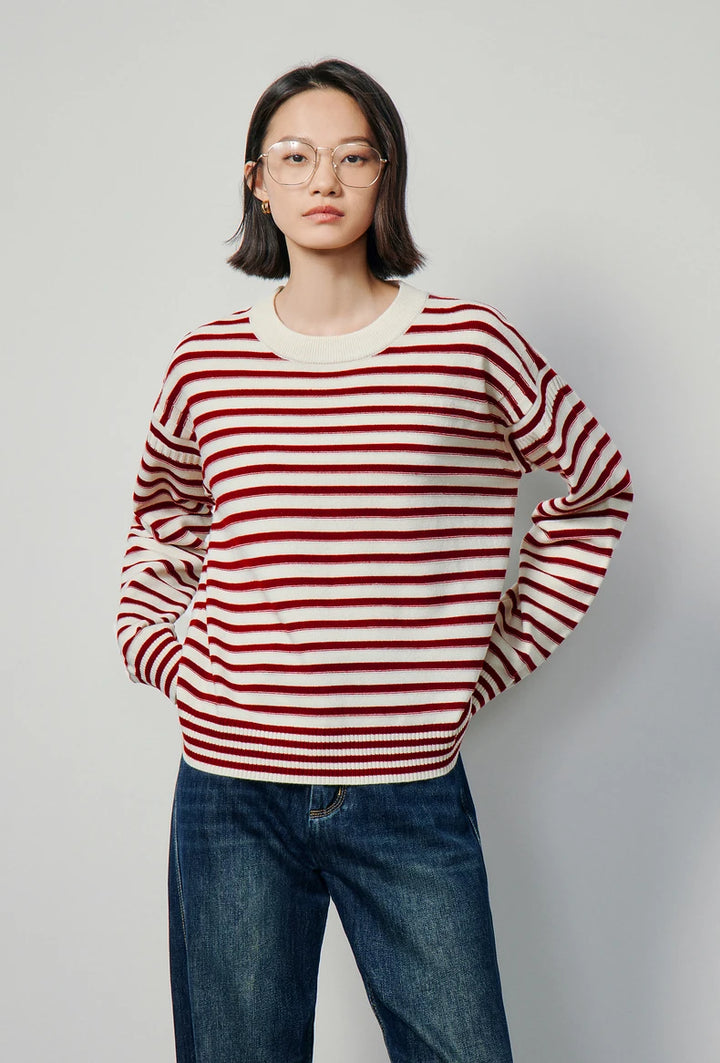 Classic Striped Soft Sweater