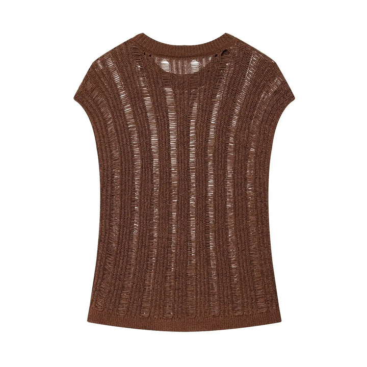 Smooth French Knitted Sleeveless Top