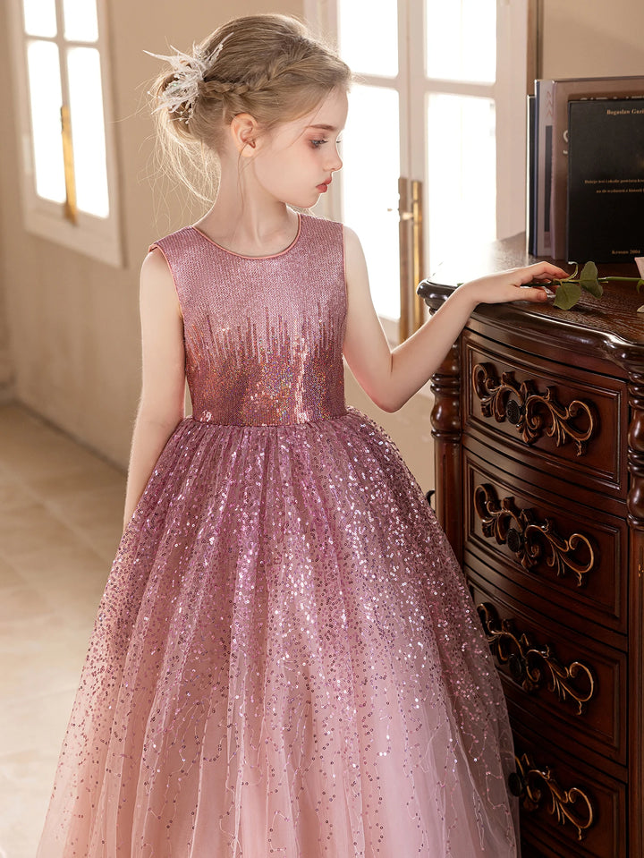 High-end Pink Sequined Girl&