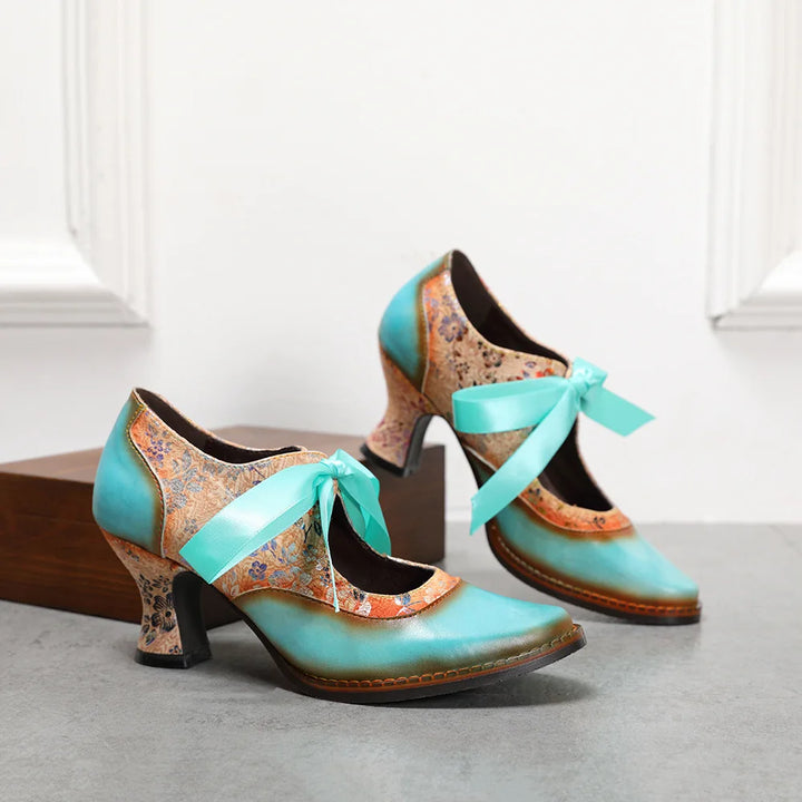 Luxury Pointed Toe Leather Pumps