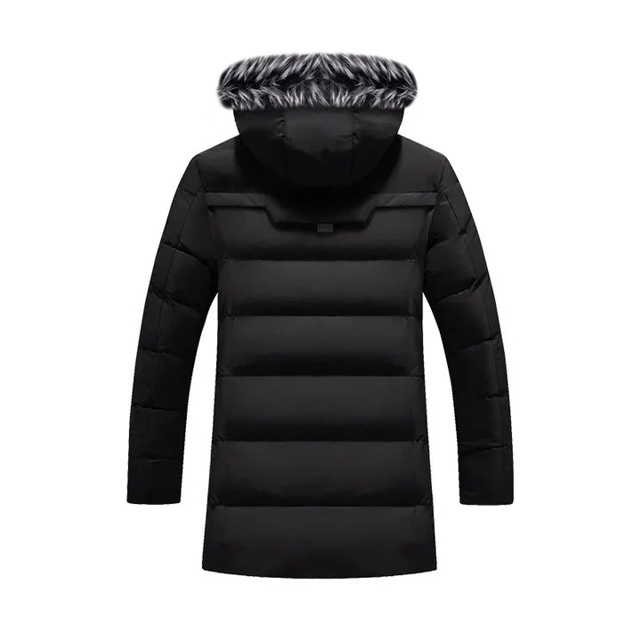 Luxury Warm Fur Hooded Parka Coat