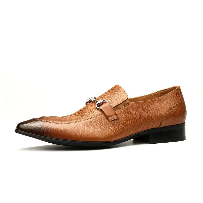 Opulent Embossed Leather Shoes