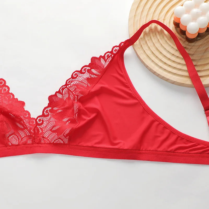 Comfortable French Sheer Plus Size Bra