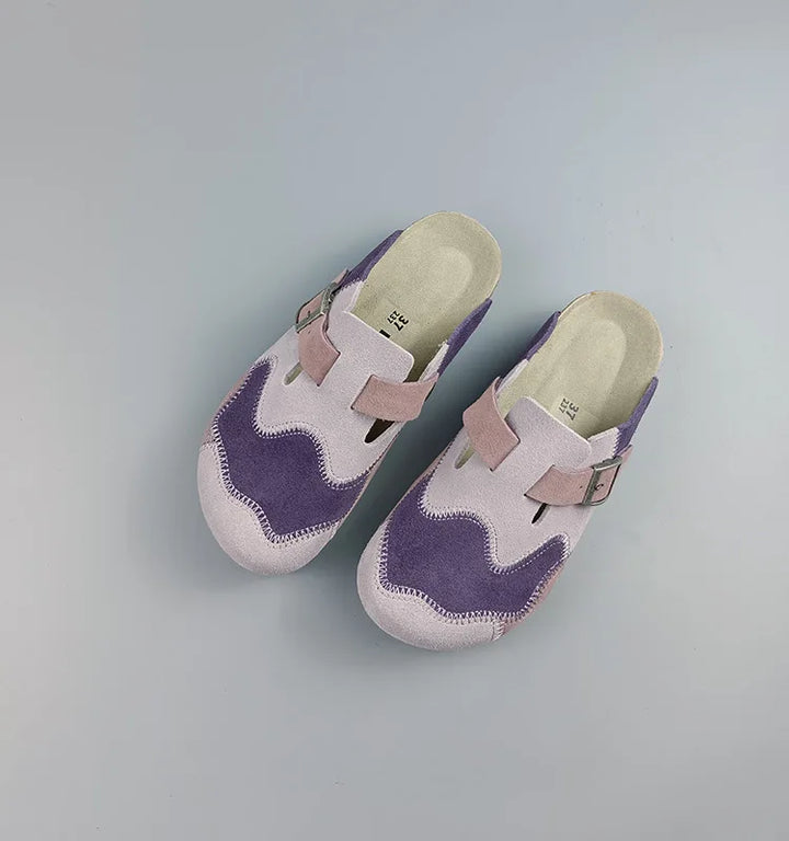 Lovely Leather Cork Mules