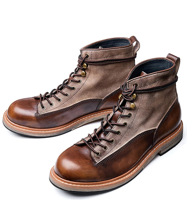 British Style Retro Thick Biker Boots