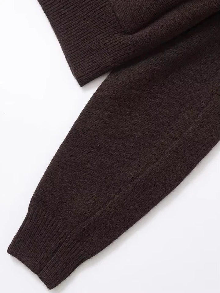 Chic O-Neck Long Sleeve Cardigan