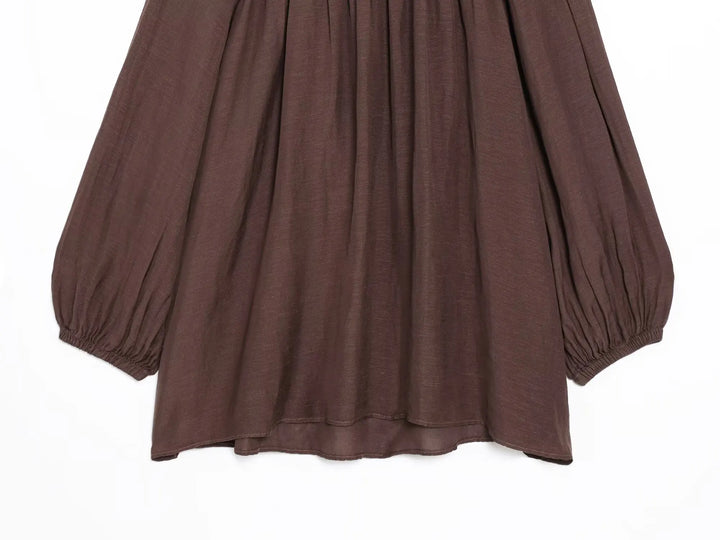 Sweet Minimalist Style Long-Sleeve Top