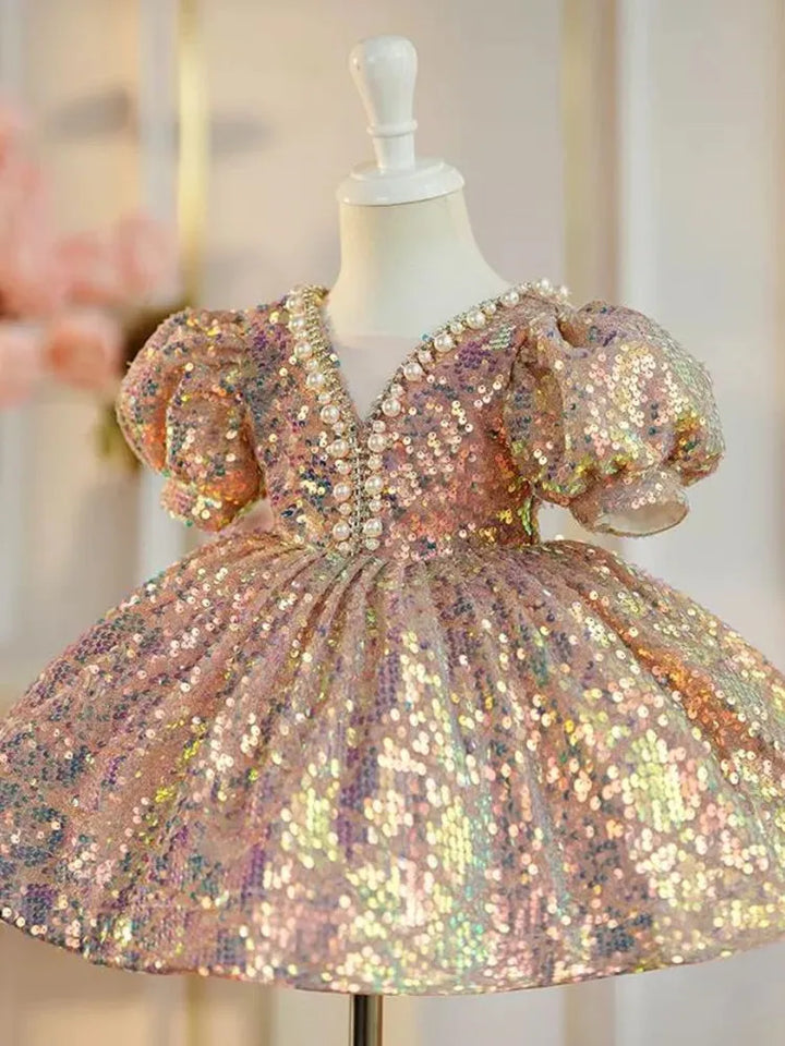 High-End Sequined Princess Ball Gown