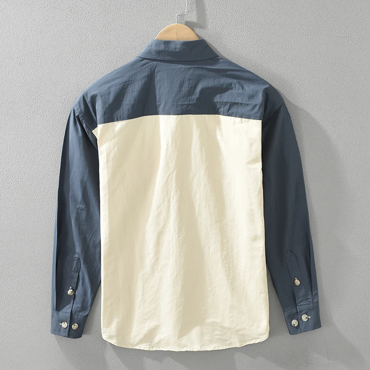 Stylish Patchwork Pure Cotton Shirt