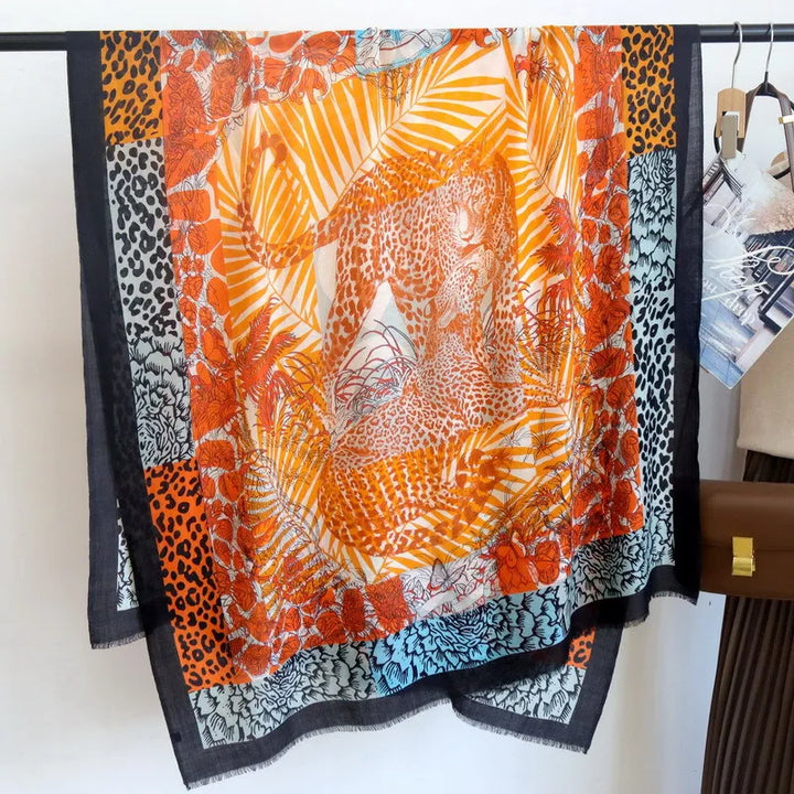 Effortlessly Stylish Long Cashmere Tassels Shawl