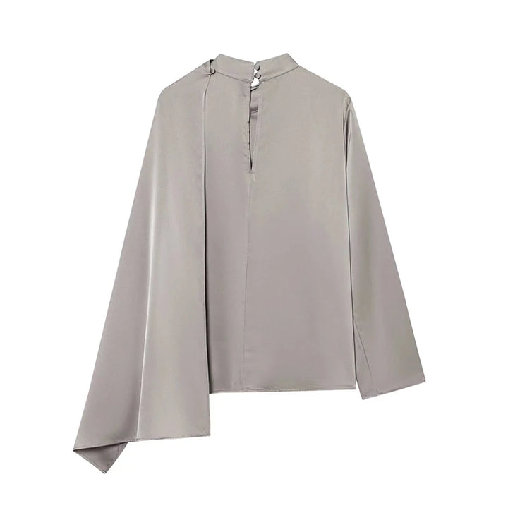 Elegant Shawl Style Blouse