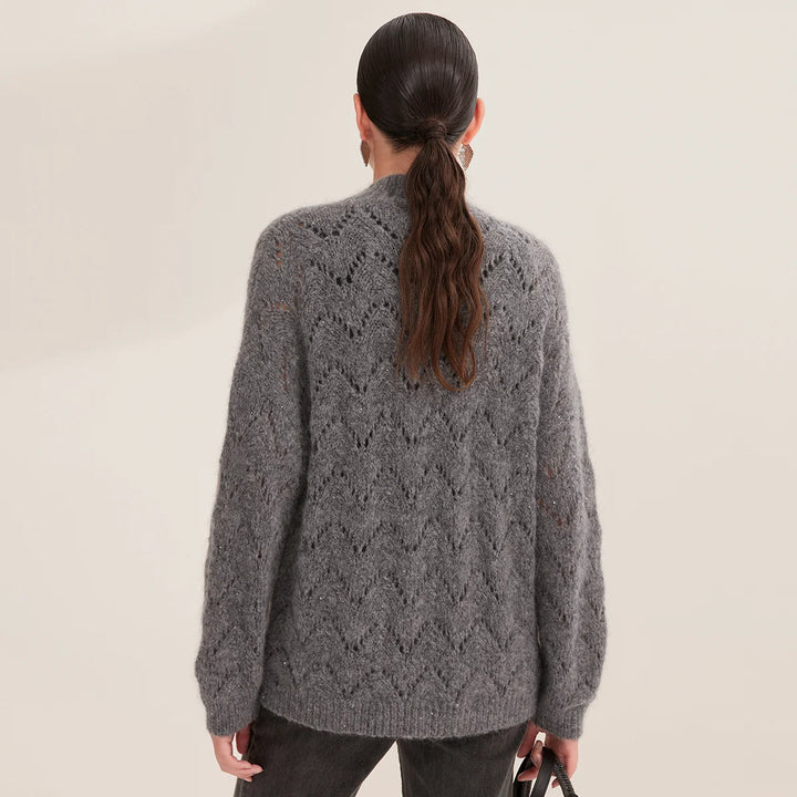 Refined Cashmere Mock Neck Jumper