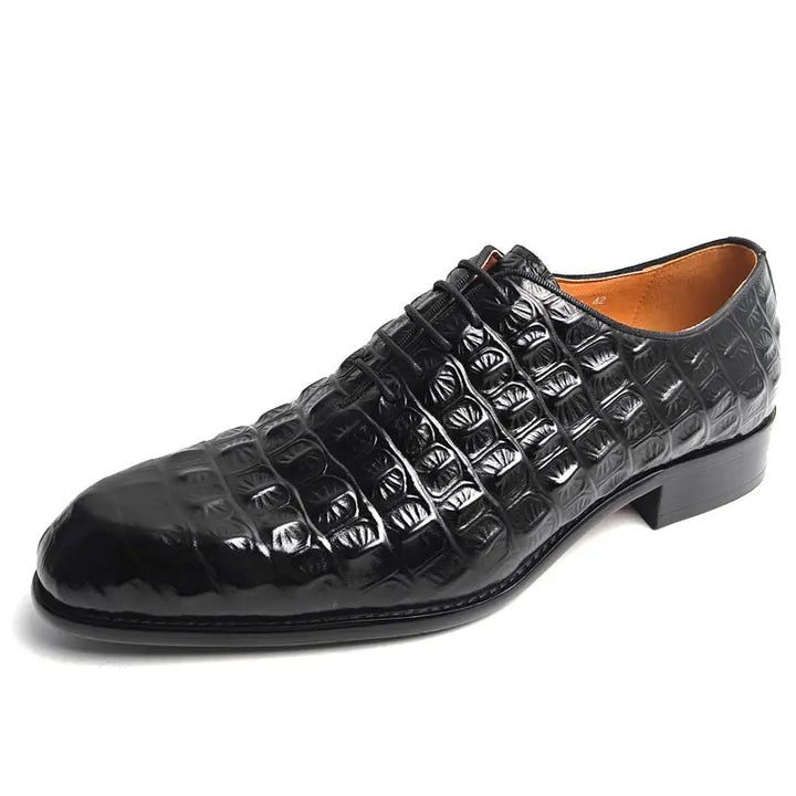 Refined Lace-Up Oxford Leather Shoes