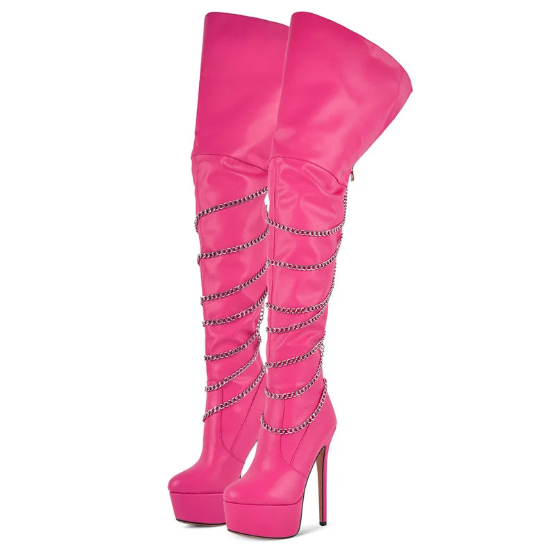 Fashionable Platform Over-the Knee Boots