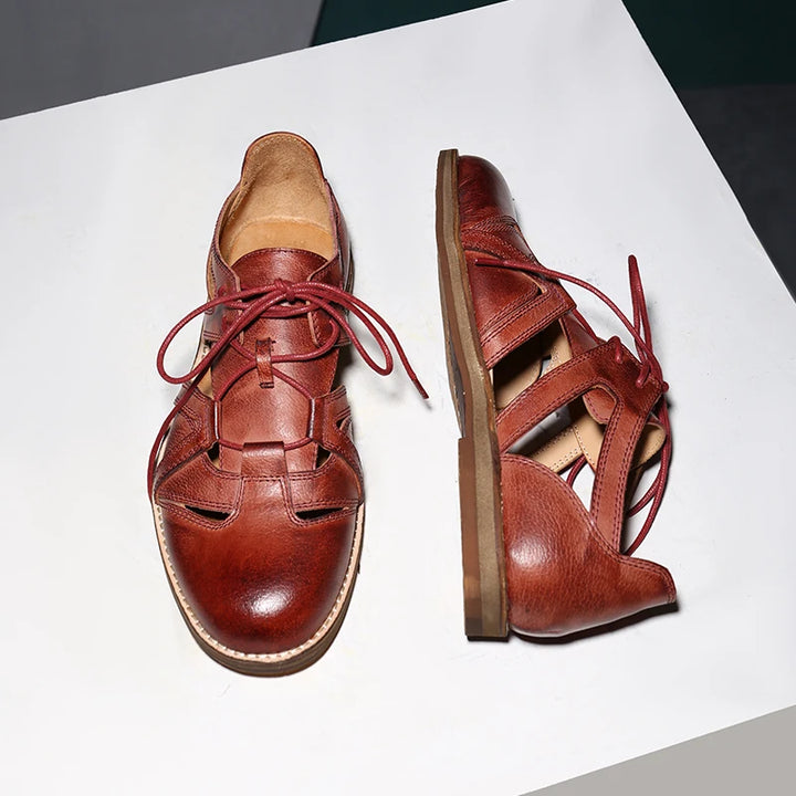 Oil Slick Handcrafted Gladiator Shoes