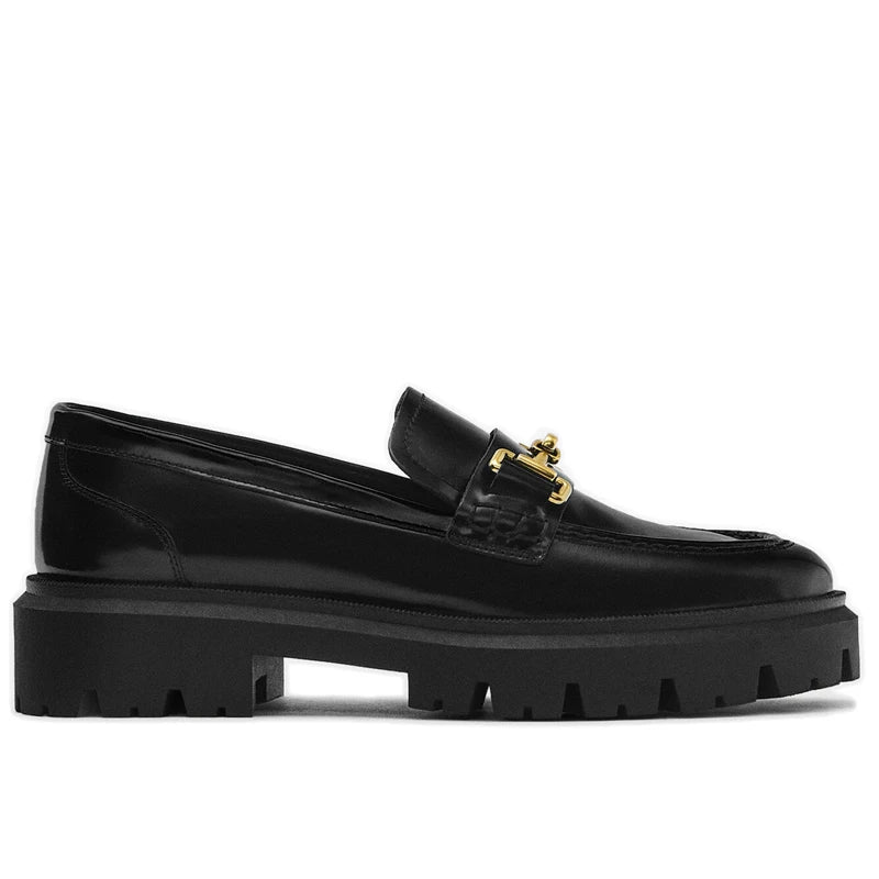 England Style Thick Sole Loafers