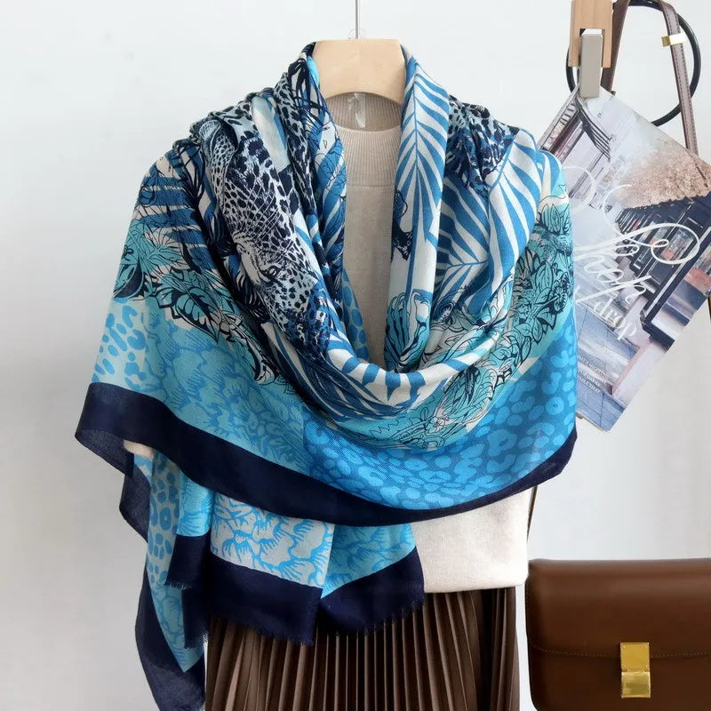 Effortlessly Stylish Long Cashmere Tassels Shawl