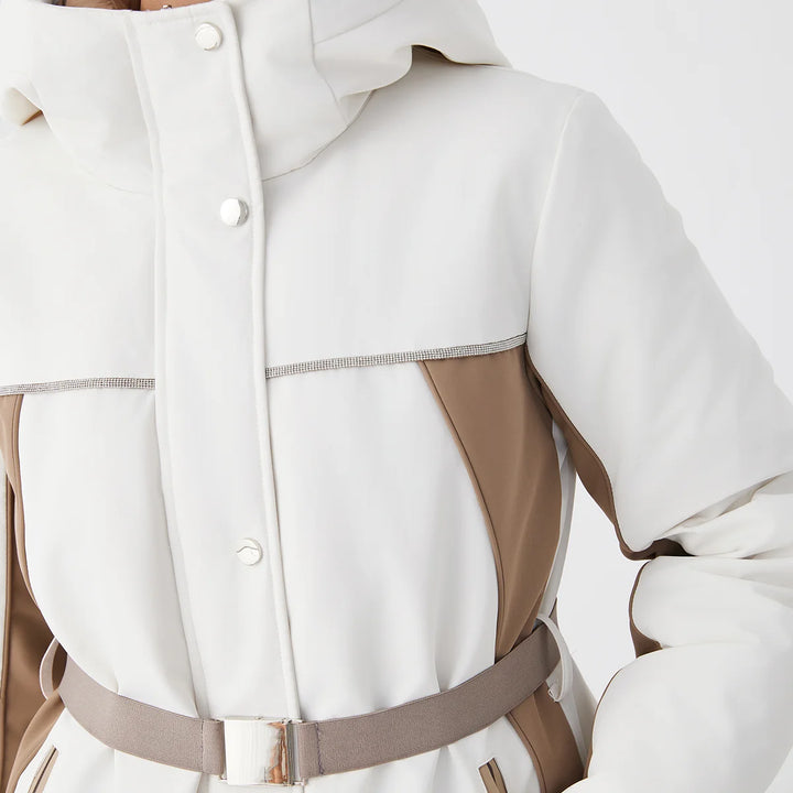 Stylish High-neck Goose Down Hooded