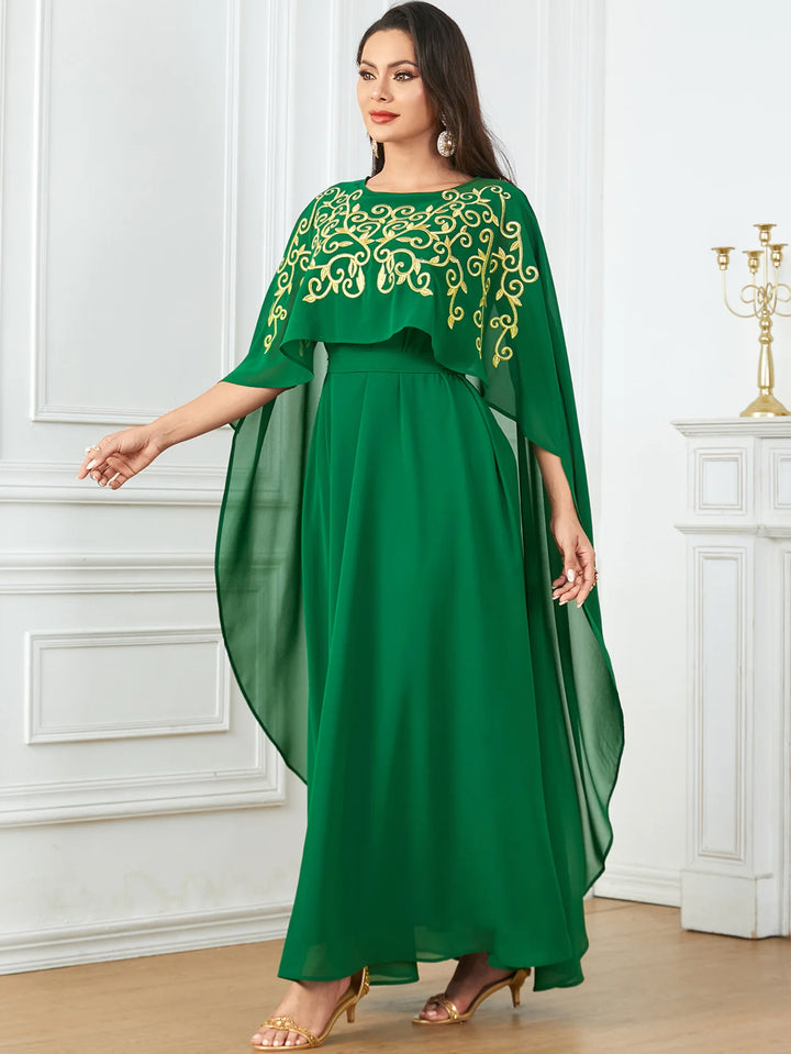 Embroidered Robe Kaftan Dress