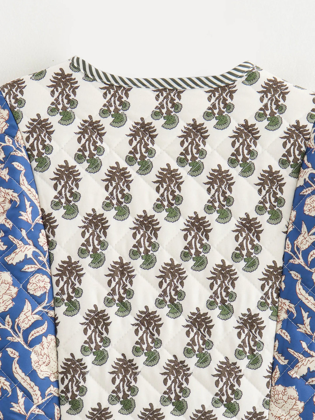 Stylish Floral Embroidered Quilted Jacket