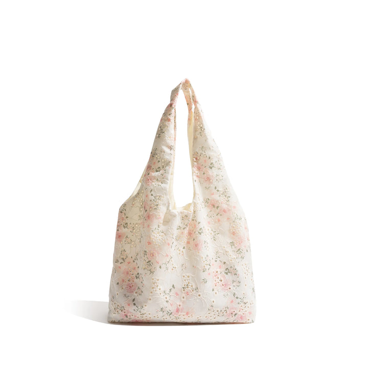 Elegant Lace Embroidery Hobo Bag