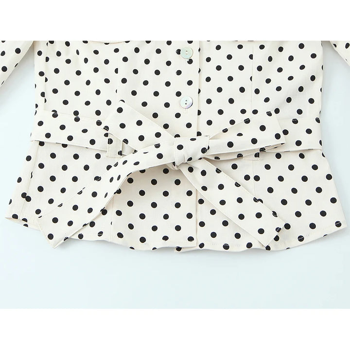 Stunning Polka Dots Crop Top