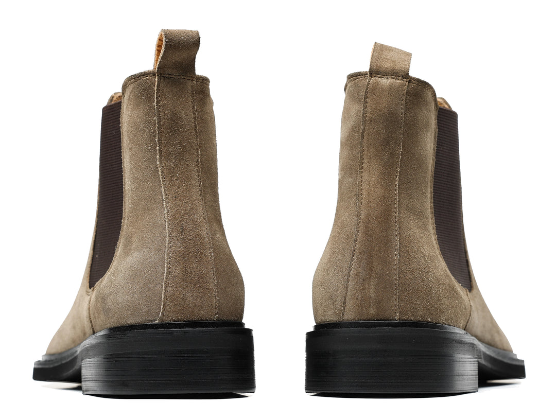 Vintage Suede English-Style Chelsea Boots